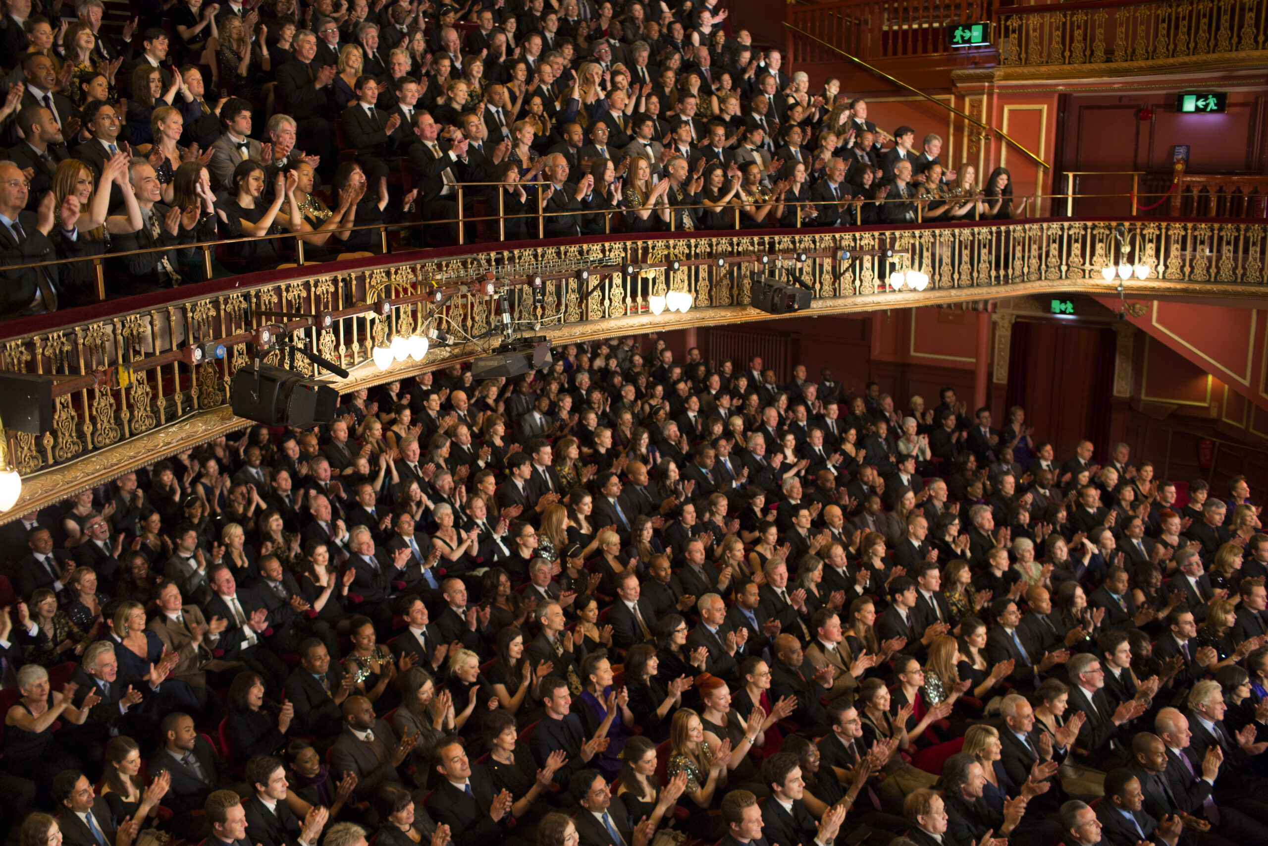 Audience watching performance in theater